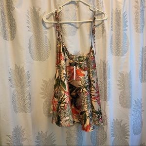 ASOS Satin Tropical Print Swing Cami